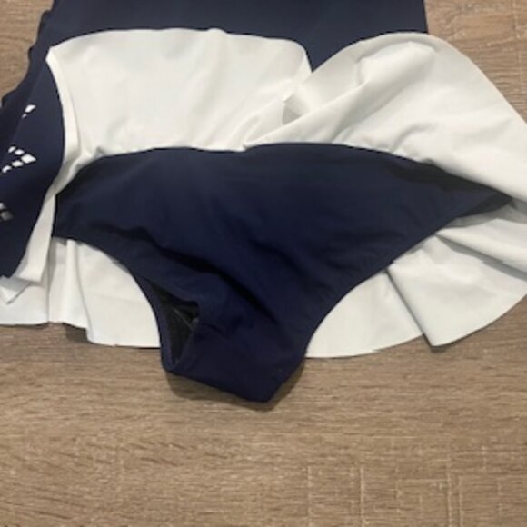 NEW Profile By Gottex One Piece Swimsuit Navy Blue Ruched Women’s Size‎ 6D NWT - Picture 10 of 12